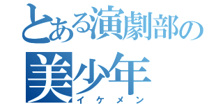 とある演劇部の美少年（イケメン）