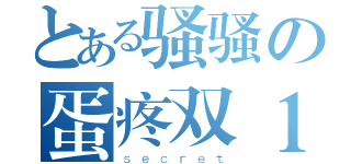 とある骚骚の蛋疼双１１（ｓｅｃｒｅｔ）