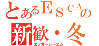 とあるＥＳＣＡの新歓・冬総会（エフオーシーエム）