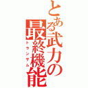 とある武力の最終機能（トランザム）