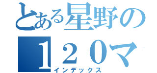 とある星野の１２０マン（インデックス）