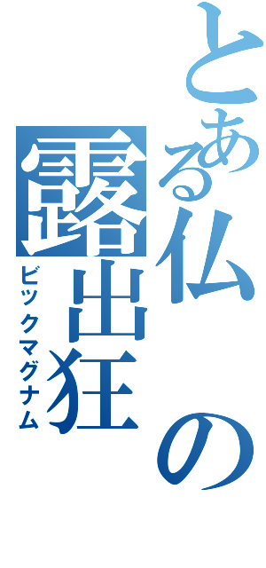 とある仏の露出狂（ビックマグナム）