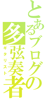 とあるブログの多弦奏者（ギタリスト）