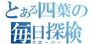 とある四葉の毎日探検（クローバー）