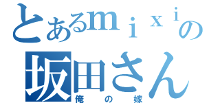 とあるｍｉｘｉの坂田さん（俺の嫁）