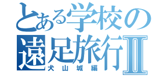 とある学校の遠足旅行Ⅱ（犬山城編）