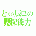 とある辰巳の表記能力（アメーバピグ）