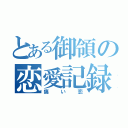 とある御領の恋愛記録（痛い恋）