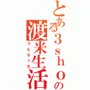 とある３ｓｈｏの渡米生活（うんちっち）