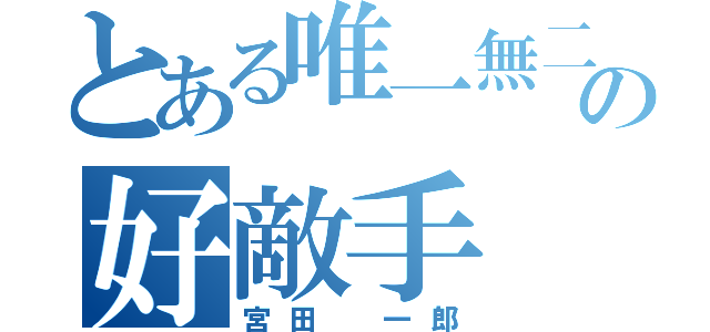 とある唯一無二の好敵手（宮田 一郎）