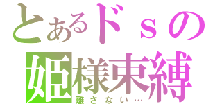 とあるドｓの姫様束縛（離さない…）