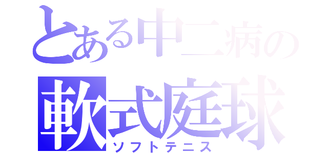 とある中二病の軟式庭球（ソフトテニス）