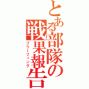 とある部隊の戦果報告（ブリーフィング）