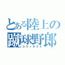 とある陸上の蹴球野郎（コウノタクト）