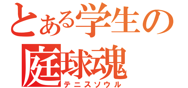 とある学生の庭球魂（テニスソウル）