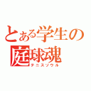 とある学生の庭球魂（テニスソウル）