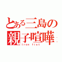 とある三島の親子喧嘩（Ｉｒｏｎ ｆｉｓｔ）