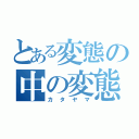 とある変態の中の変態（カタヤマ）