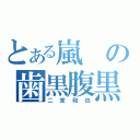 とある嵐の歯黒腹黒（二宮和也）