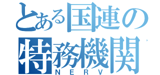 とある国連の特務機関（ＮＥＲＶ）