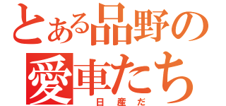 とある品野の愛車たち（ 日産だ）