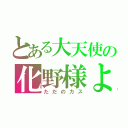 とある大天使の化野様よ（ただのカス）