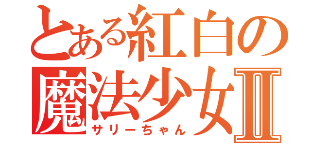 とある紅白の魔法少女Ⅱ（サリーちゃん）