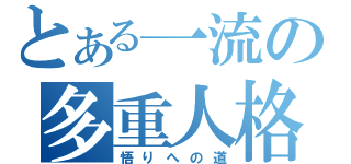 とある一流の多重人格（悟りへの道）