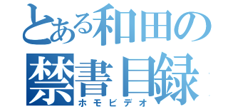 とある和田の禁書目録（ホモビデオ）