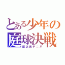 とある少年の庭球決戦（超次元テニヌ）