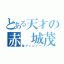 とある天才の赤 城茂（倍プッシャー）