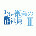 とある瀬美の正社員Ⅱ（ハルキ）