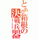 とある箱根の決戦兵器（エヴァンゲリオン）