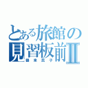 とある旅館の見習板前Ⅱ（鶴来民子）