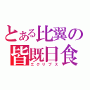 とある比翼の皆既日食（エクリプス）