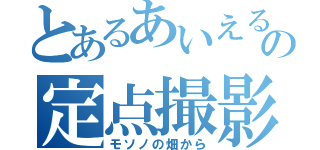 とあるあいえる好きの定点撮影（モソノの畑から）