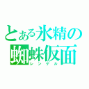 とある氷精の蜘蛛仮面（レンゲル）