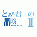 とある君の冒険Ⅱ（闇の死神と聖なる竜）