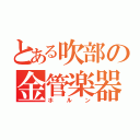 とある吹部の金管楽器（ホルン）