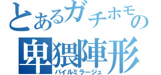 とあるガチホモの卑猥陣形（パイルミラージュ）