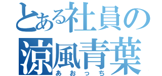 とある社員の涼風青葉（あおっち）