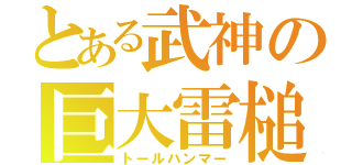 とある武神の巨大雷槌（トールハンマー）