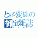 とある変態の御宝雑誌（エロ本）