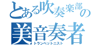 とある吹奏楽部の美音奏者（トランペットニスト）