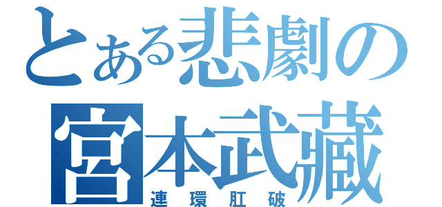 とある悲劇の宮本武藏（連環肛破）