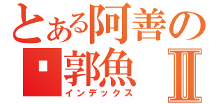 とある阿善の吳郭魚Ⅱ（インデックス）