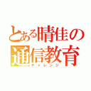 とある晴佳の通信教育（チャレンジ）