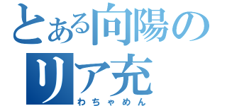 とある向陽のリア充（わちゃめん）