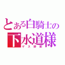 とある白騎士の下水道様（ゲス野郎）