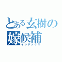 とある玄樹の嫁候補（インデックス）